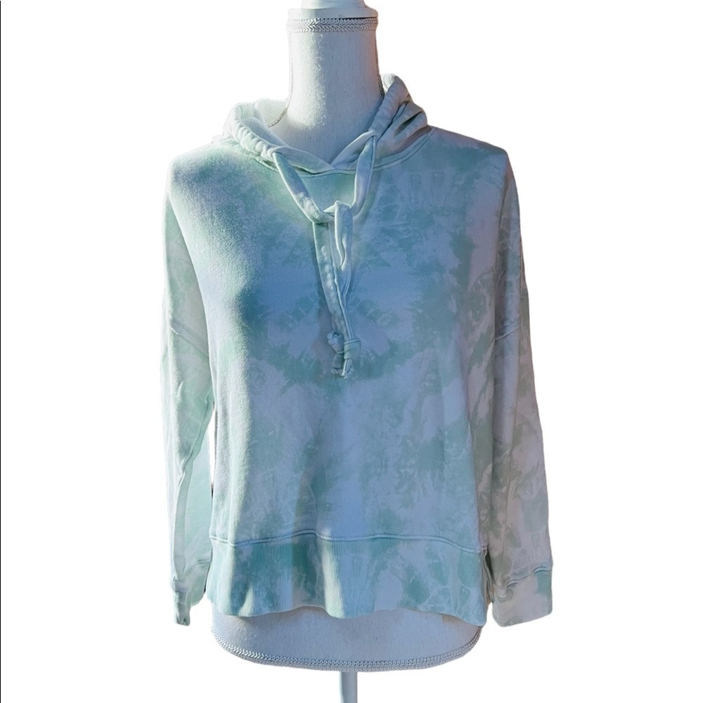 RAILS WOMENS MINT TIE DYE PULLOVER OVERSIZED HOODIE SIZE SMALL